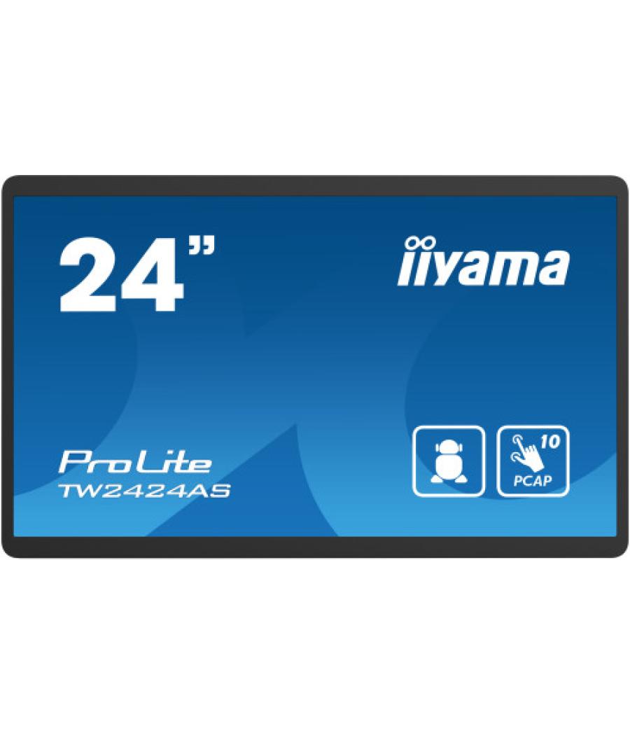 Iiyama tw2424as-b1 pantalla de señalización pantalla plana para señalización digital 60,5 cm (23.8") wifi 250 cd / m² 4k ultra h