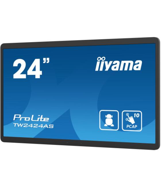 Iiyama tw2424as-b1 pantalla de señalización pantalla plana para señalización digital 60,5 cm (23.8") wifi 250 cd / m² 4k ultra h