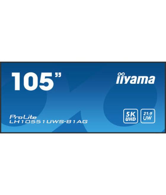 Iiyama lh10551uws-b1ag pantalla de señalización pantalla plana para señalización digital 2,66 m (104.7") led 500 cd / m² ultrawi