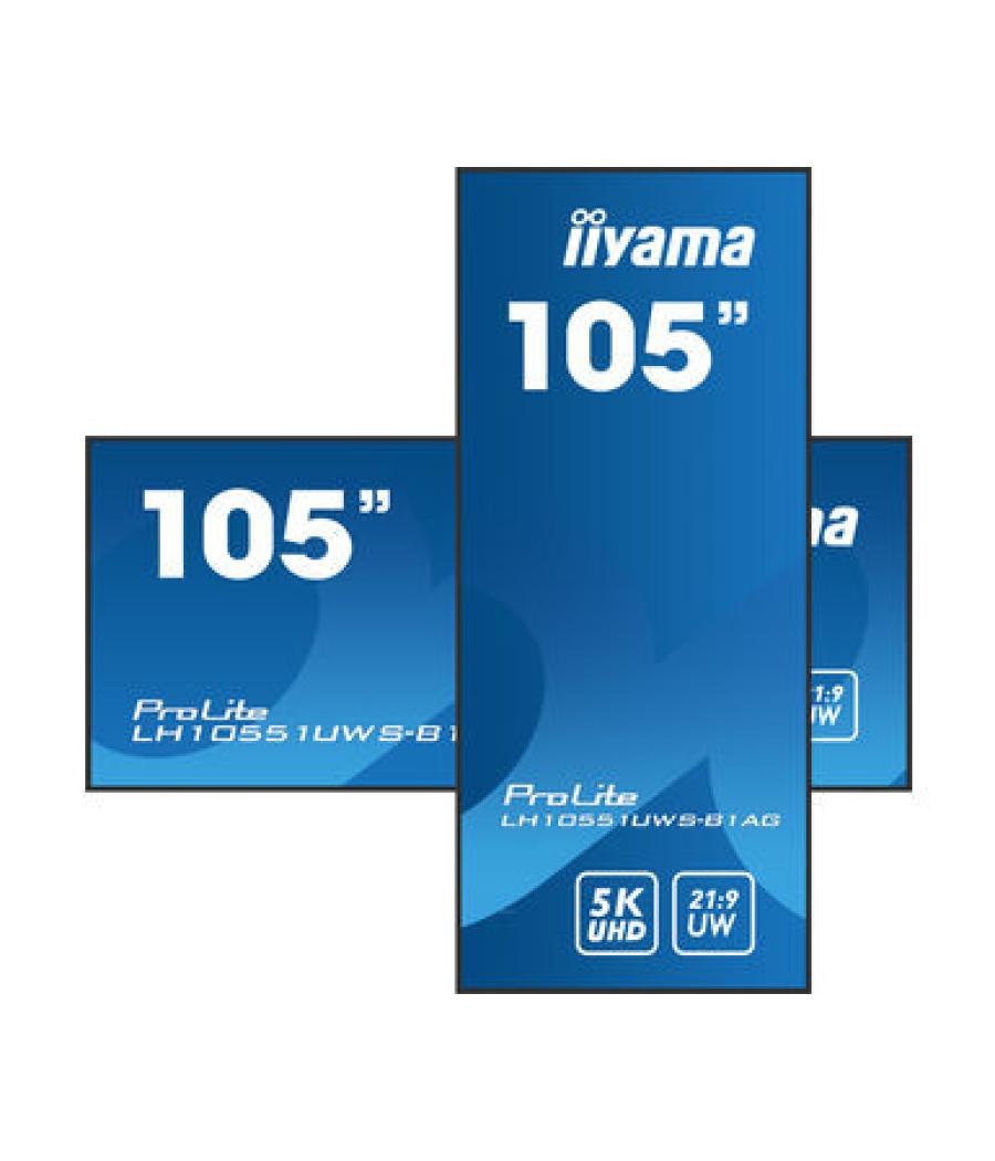 Iiyama lh10551uws-b1ag pantalla de señalización pantalla plana para señalización digital 2,66 m (104.7") led 500 cd / m² ultrawi