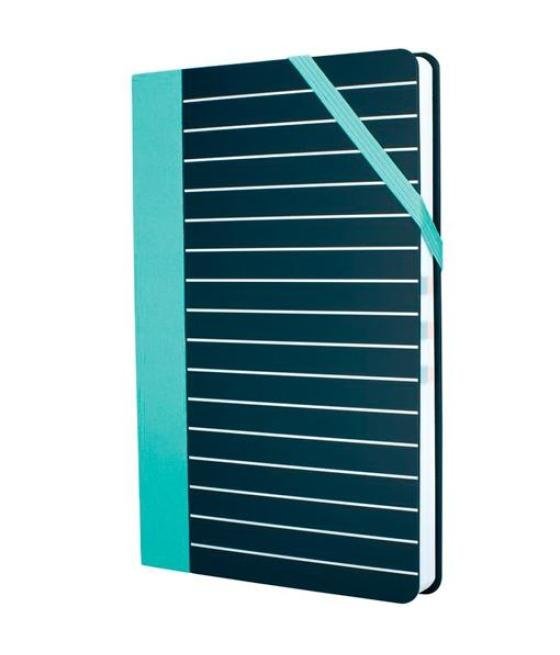 Milan libreta paperbook mediana 208 pag cierre con goma 21x14,6x1,6 cm stripe