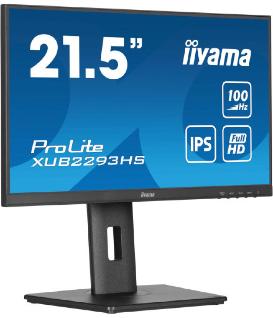 Iiyama prolite xub2293hs-b6 pantalla para pc 54,6 cm (21.5") 1920 x 1080 pixeles full hd led negro