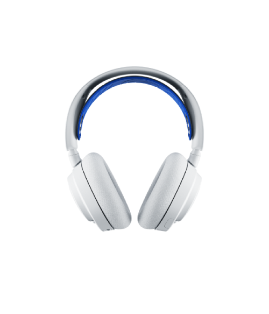 Steelseries arctis nova 7p white auriculares inalámbrico diadema juego bluetooth azul, blanco