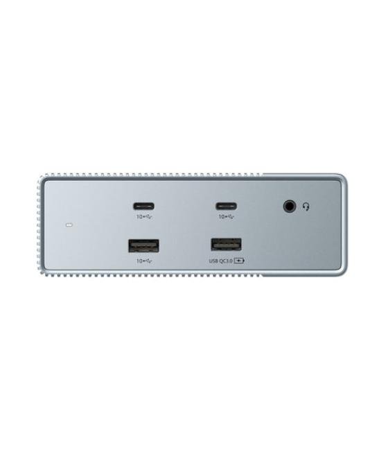 Targus HDG215-EUZ hub de interfaz USB 3.2 Gen 2 (3.1 Gen 2) Type-C Plata