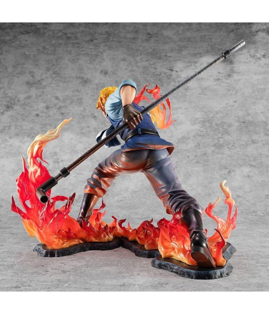 Figura megahouse one piece sabo fire fist inheritance p.o.p. edicion limitada