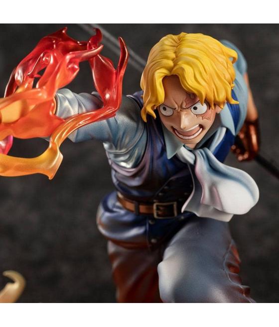 Figura megahouse one piece sabo fire fist inheritance p.o.p. edicion limitada