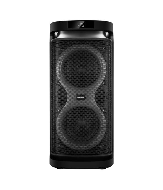 Altavoz rumbleboss xl phoenix 160w rms batería 7000 mah función karaoke 2 microfonos inalambricos incluidos