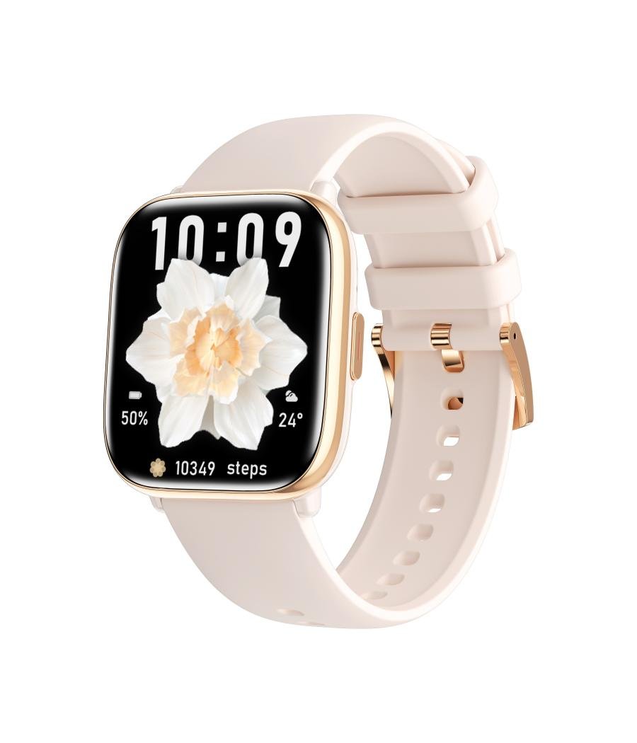 Reloj smartwatch myphone pastel gold cream