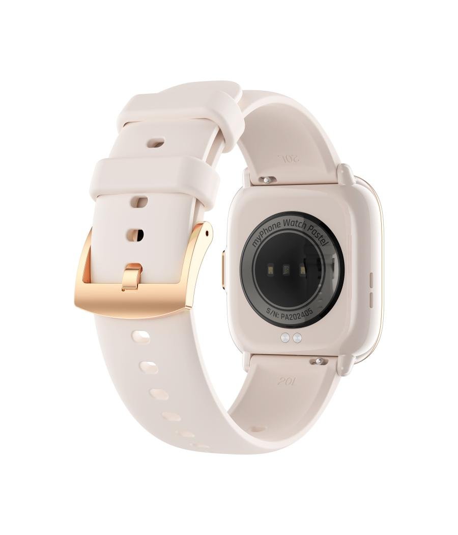 Reloj smartwatch myphone pastel gold cream