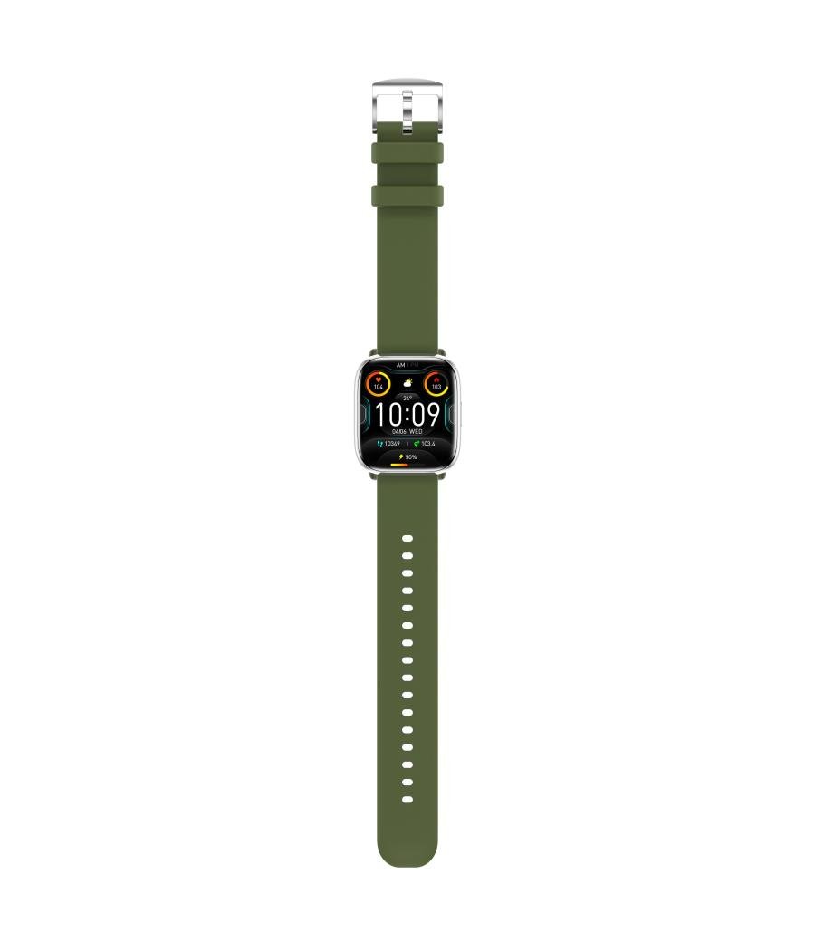 Reloj smartwatch myphone pastel silver green