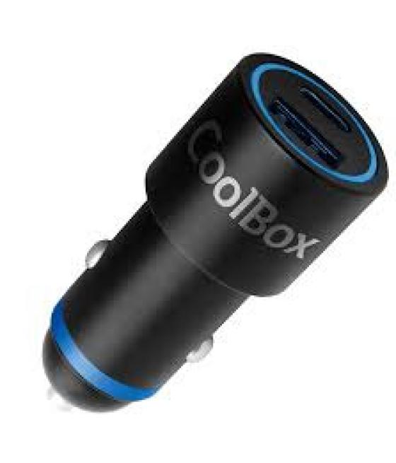 Cargador usb para coche coolbox 45w usb tipo a - usb tipo c