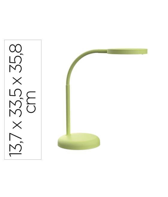 Lampara de escritorio maul led joy color verde lima 137x335x358 mm