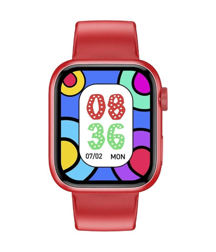 Smartwatch forever igo watch 3 jw-500/ notificaciones/ frecuencia cardíaca/ rojo