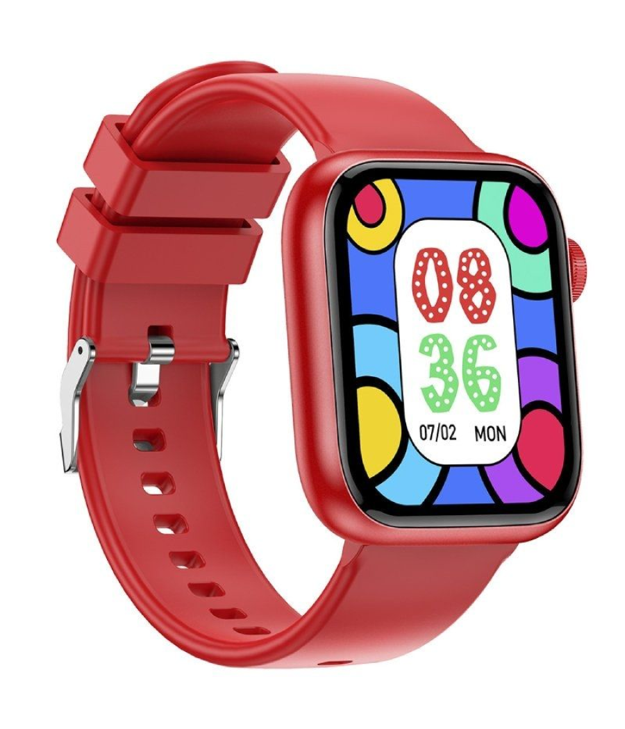 Smartwatch forever igo watch 3 jw-500/ notificaciones/ frecuencia cardíaca/ rojo