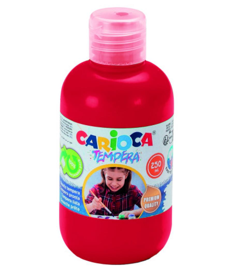 Botella tempera 250 ml. rojo carioca 40424/10