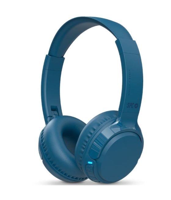 Auriculares inalámbricos spc heron 2 studio/ con micrófono/ bluetooth/ azules