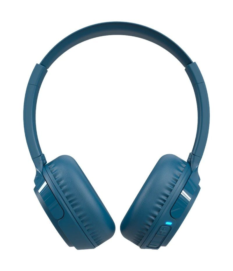 Auriculares inalámbricos spc heron 2 studio/ con micrófono/ bluetooth/ azules