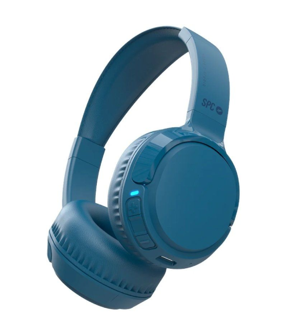 Auriculares inalámbricos spc heron 2 studio/ con micrófono/ bluetooth/ azules