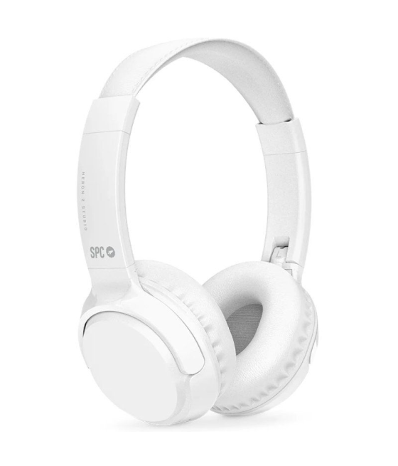 Auriculares inalámbricos spc heron 2 studio/ con micrófono/ bluetooth/ blancos