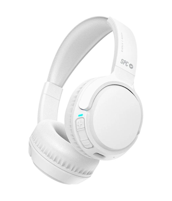 Auriculares inalámbricos spc heron 2 studio/ con micrófono/ bluetooth/ blancos