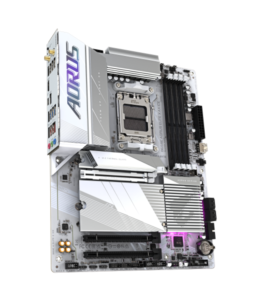 Gigabyte b650e aorus elite x ax ice placa base amd b650 zócalo am5 atx