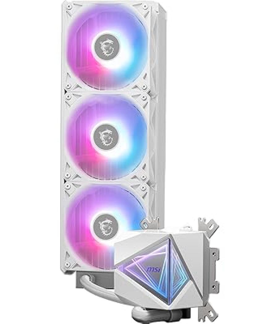 Sistema de refrigeracion liquida msi para cpu mag coreliquid i360 white,intel/amd,radiador 360mm,fan4pin,20dba,argb (3 ventilado