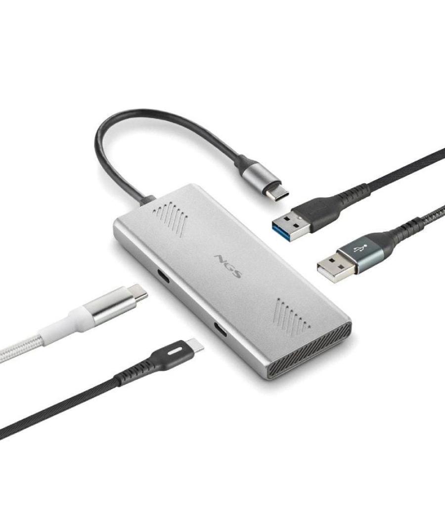 Hub usb tipo-c ngs wonderduo-c / 2xusb/ 2xusb tipo-c