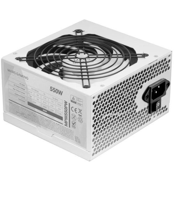 Fuente de alimentación mars gaming mpiii550p/ 550w/ ventilador 12cm