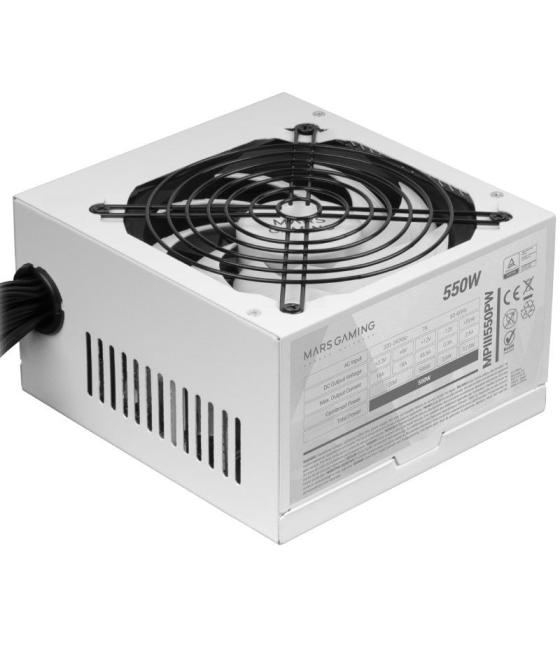 Fuente de alimentación mars gaming mpiii550p/ 550w/ ventilador 12cm