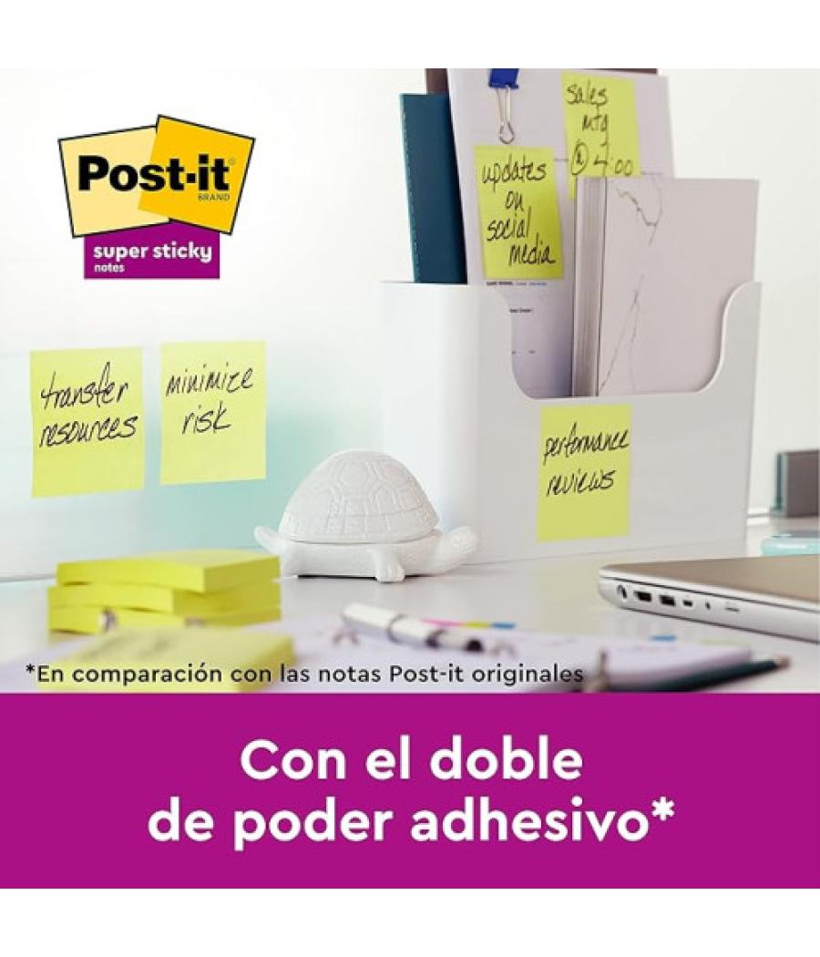 Pack 18+6 blocs 90 hojas z-notes adhesivas 76x76mm super sticky canary yellow r330-sscy-vp20 post-it 7100236629