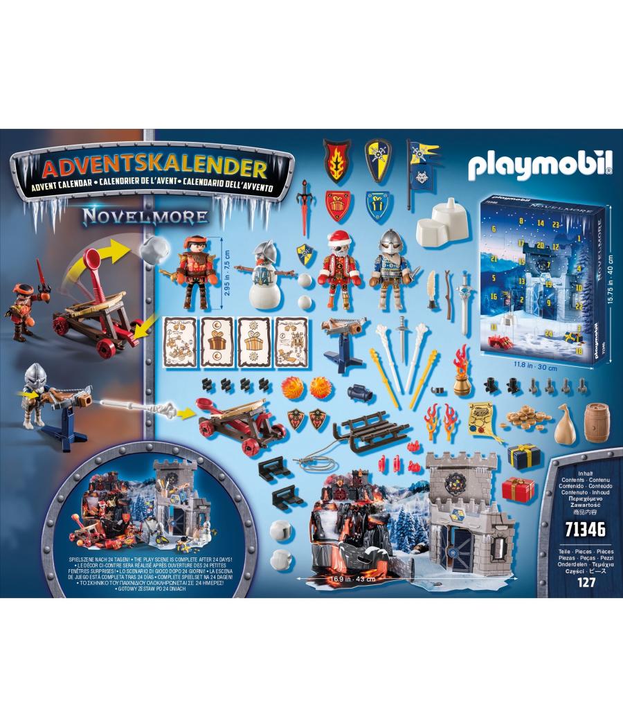 Calendario de adviento playmobil novelmore - batalla en la nieve