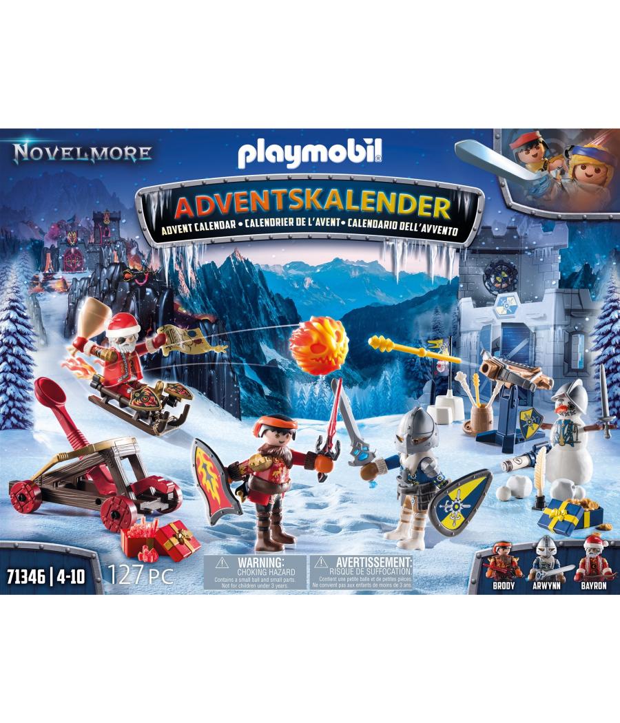 Calendario de adviento playmobil novelmore - batalla en la nieve