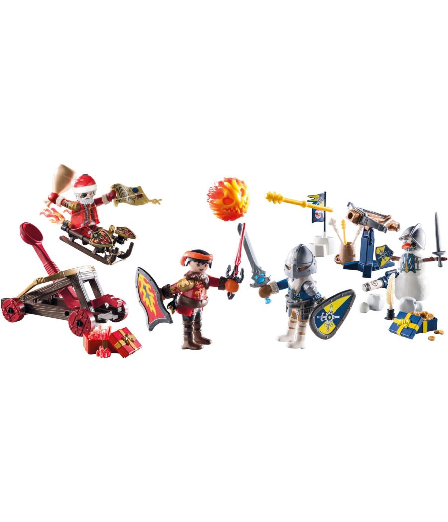 Calendario de adviento playmobil novelmore - batalla en la nieve