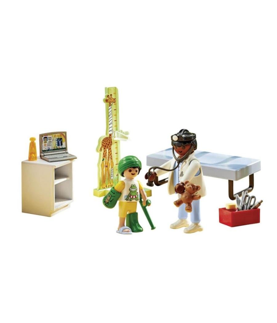 Playmobil action heroes: pediatria con osito de peluche