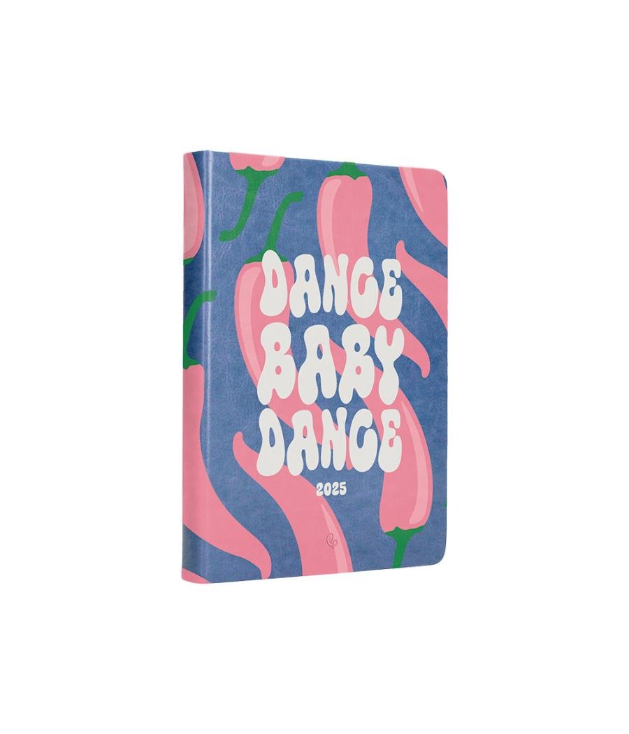 Agenda encuadernada liderpapel kinaros a6 2025 día página color azul papel 70 gr