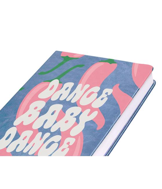 Agenda encuadernada liderpapel kinaros a6 2025 día página color azul papel 70 gr