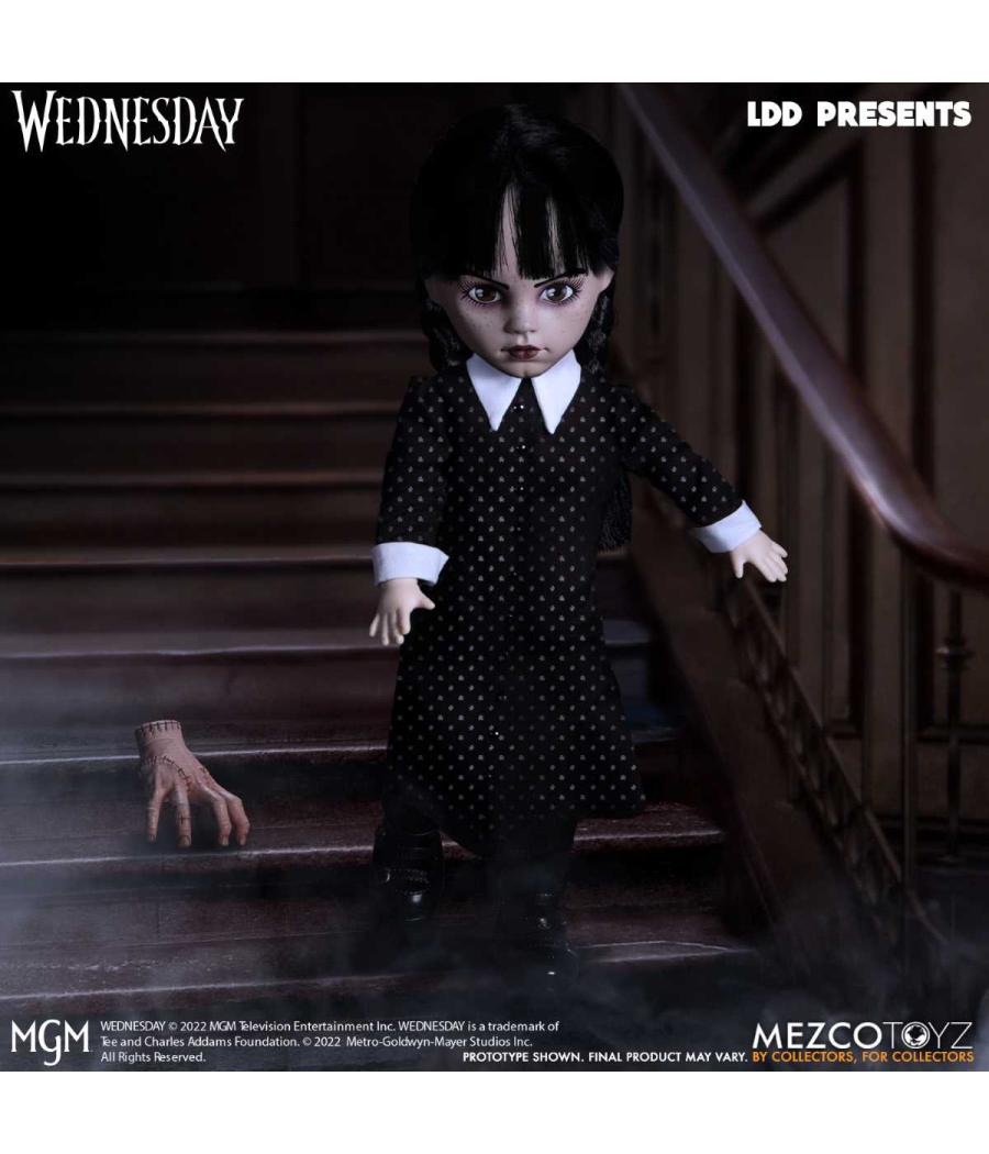 Figura mezco toys living dead dolls wednesday addams 25 cm