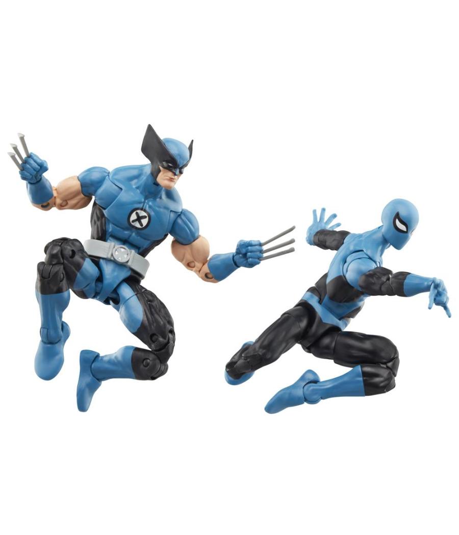 Pack 2 figuras hasbro marvel legends series los 4 fantasticos wolverine & spider - man