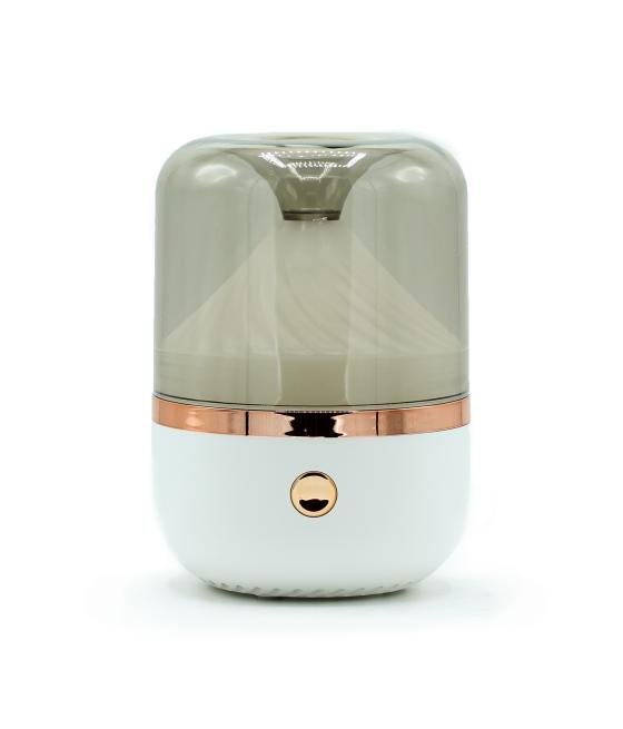 Difusor Aroma Blanco y Bronce - USB - Cambio de color