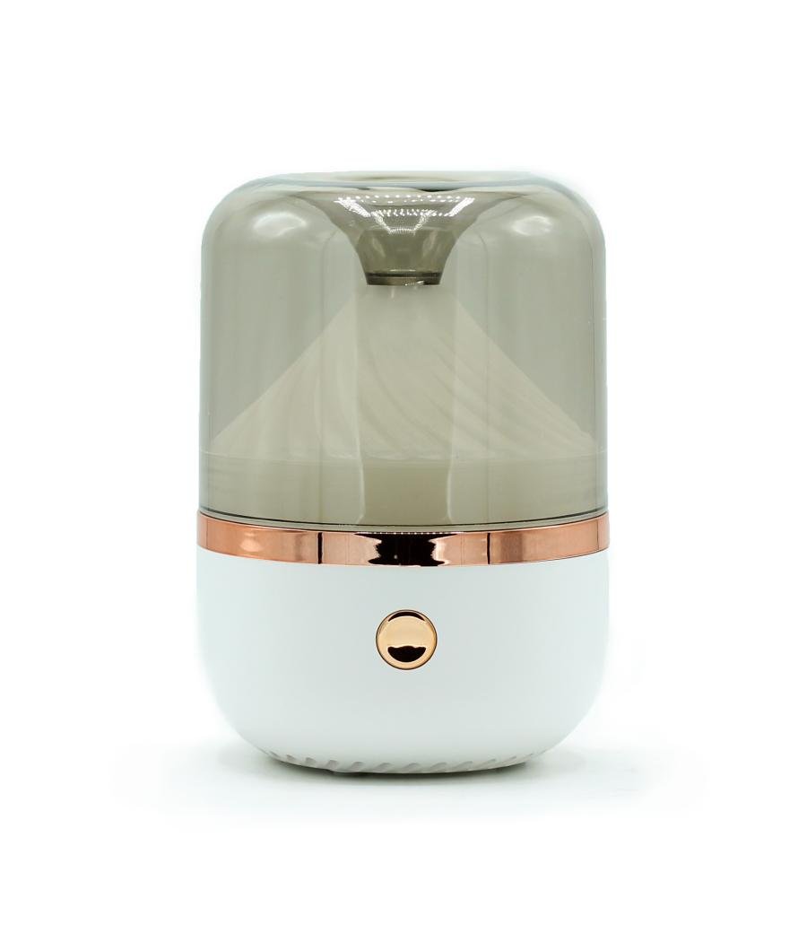 Difusor Aroma Blanco y Bronce - USB - Cambio de color