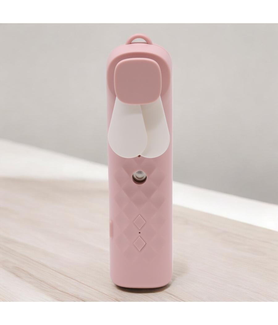 Ventilador y Pulverizador Facial Rosa - USB