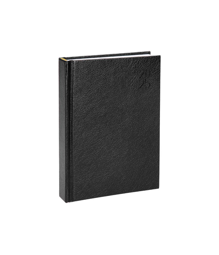 Agenda encuadernada liderpapel corfu a5 2025 semana vista negro papel 60 gr