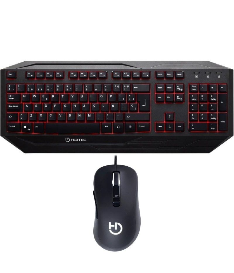 Pack gaming hiditec pac010036/ teclado gaming gk200 + ratón blitz