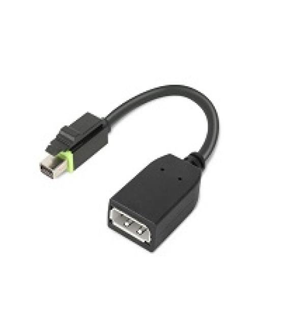 Lenovo 4X90Q93975 adaptador de cable de vídeo Mini DisplayPort DisplayPort Negro