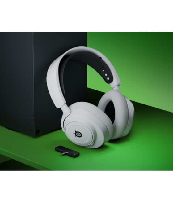 Steelseries arctis nova 7x white auriculares inalámbrico diadema juego bluetooth blanco