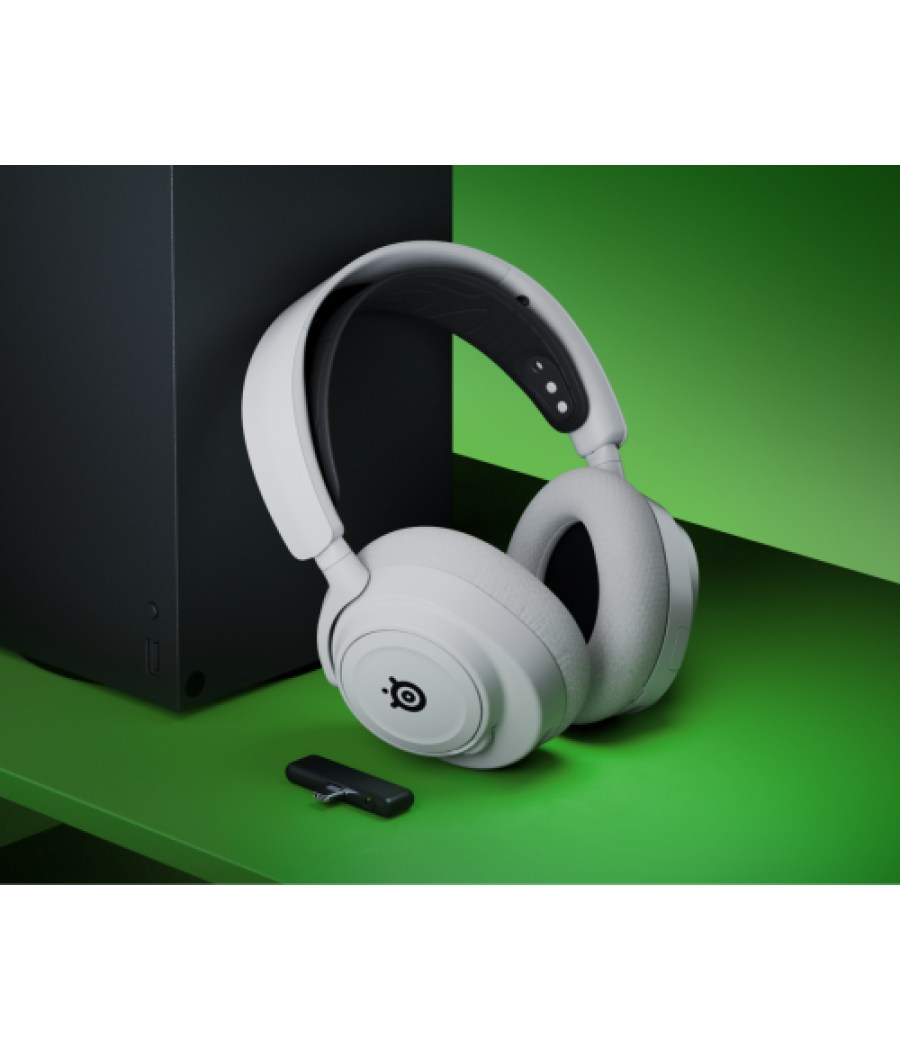 Steelseries arctis nova 7x white auriculares inalámbrico diadema juego bluetooth blanco