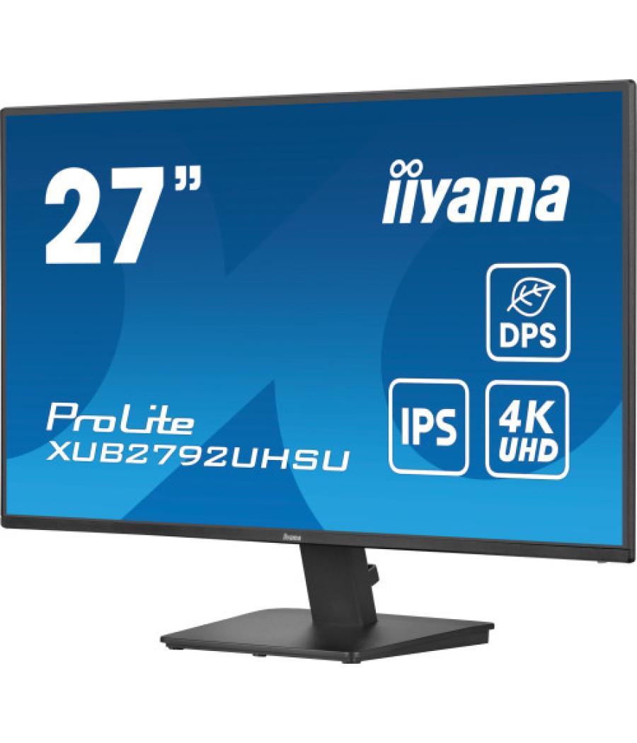 Iiyama prolite xu2792uhsu-b6 pantalla para pc 68,6 cm (27") 3840 x 2160 pixeles 4k ultra hd led negro