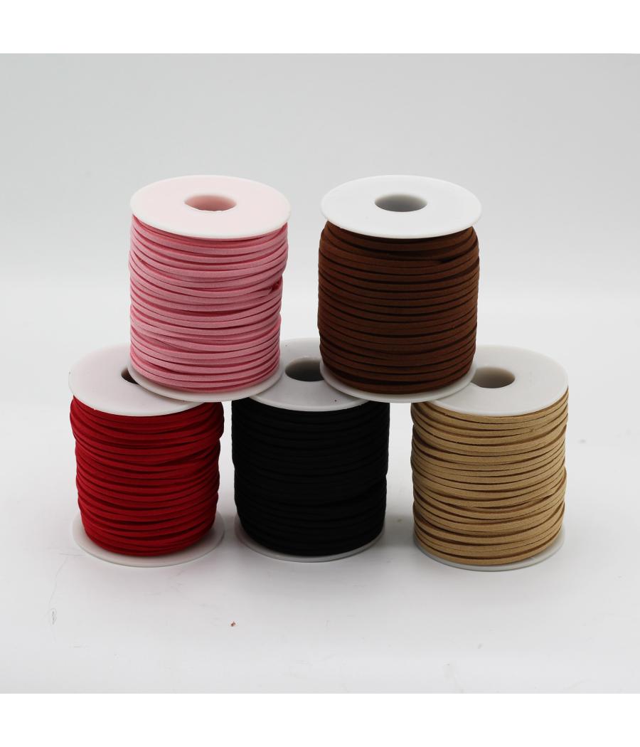 Rollo de cordon para accesorios - 2.5mm x 45m - Rosa A064