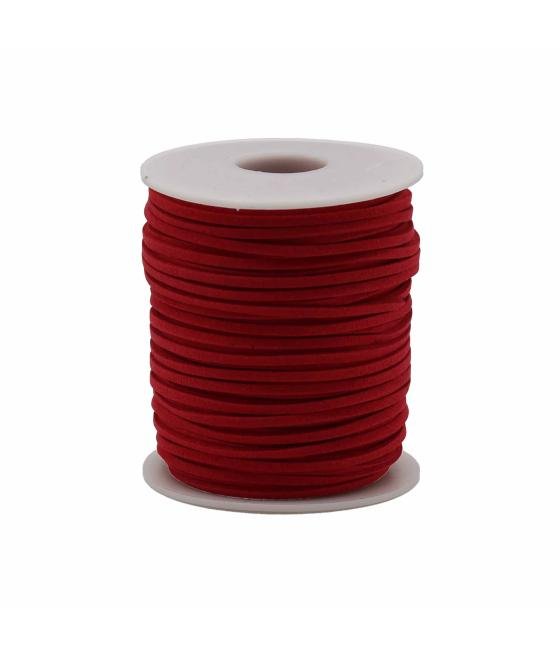 Rollo de cordon para accesorios - 2.5mm x 45m - Rojo A056