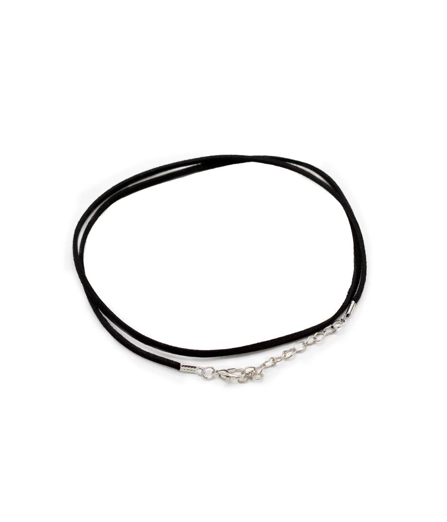 Cordones para accesorios - 2.5mm x 55cm - Negro A001